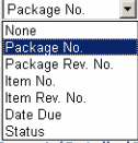 Submittal Report Sort Dropdown